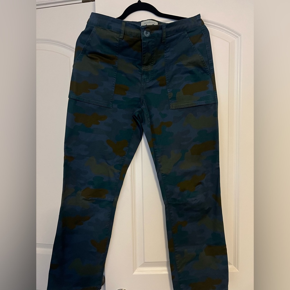 Sundance Blue and Green Camouflage Pants